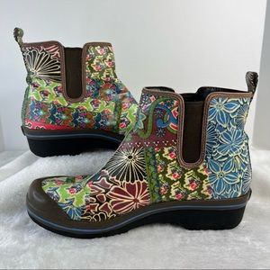 DANSKO Size 11 (42) Mosaic Ankle Rain Boots